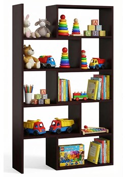 Rozsuwany regał na zabawki wenge R2-S84 ze sklepu Edinos.pl w kategorii Regały i witryny - zdjęcie 188434418