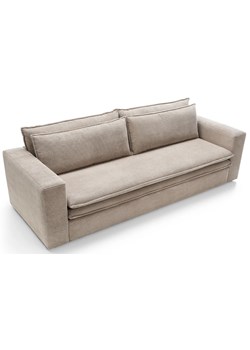 Beżowa sofa sztruksowa z funkcją spania D2-H36 ze sklepu Edinos.pl w kategorii Sofy i kanapy - zdjęcie 188434456