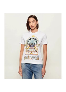 Just Cavalli T-shirt | Regular Fit ze sklepu Gomez Fashion Store w kategorii Bluzki damskie - zdjęcie 188434876