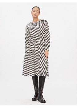Tommy Hilfiger Sukienka codzienna Zigzag Waisted Midi Dress WW0WW41157 Biały Regular Fit ze sklepu MODIVO w kategorii Sukienki - zdjęcie 188435178