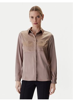 Guess Koszula W5RH40 WFQC2 Brązowy Regular Fit ze sklepu MODIVO w kategorii Koszule damskie - zdjęcie 188435187