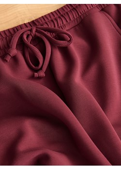 Reserved - Dresowe joggery - bordowy ze sklepu Reserved w kategorii Spodnie damskie - zdjęcie 188435959
