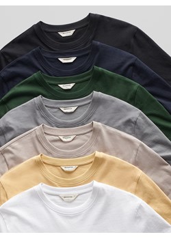 Reserved - Bawełniany t-shirt regular - czarny ze sklepu Reserved w kategorii T-shirty męskie - zdjęcie 188436068