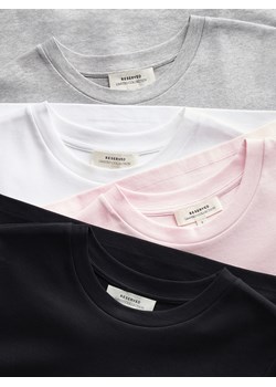 Reserved - Bawełniany t-shirt - czarny ze sklepu Reserved w kategorii Bluzki damskie - zdjęcie 188436406