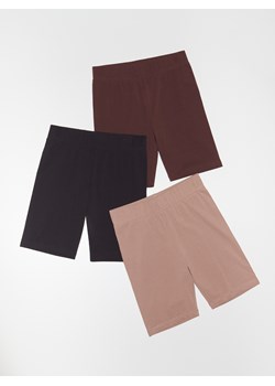 Reserved - Bawełniane kolarki - bordowy ze sklepu Reserved w kategorii Szorty - zdjęcie 188436576