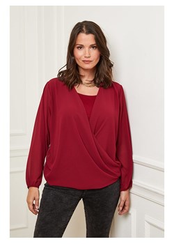 Curvy Lady Bluzka w kolorze bordowym ze sklepu Limango Polska w kategorii Bluzki damskie - zdjęcie 188436969