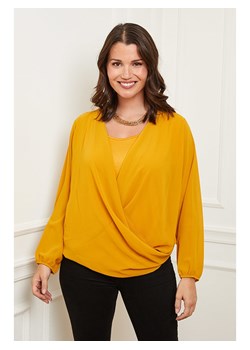 Curvy Lady Bluzka w kolorze musztardowym ze sklepu Limango Polska w kategorii Bluzki damskie - zdjęcie 188436979