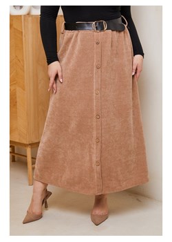 Curvy Lady Spódnica w kolorze jasnobrązowym ze sklepu Limango Polska w kategorii Spódnice - zdjęcie 188437048