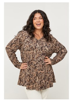 Curvy Lady Bluzka w kolorze brązowym ze sklepu Limango Polska w kategorii Bluzki damskie - zdjęcie 188437068