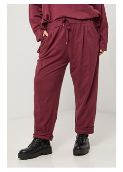 Curvy Lady Spodnie w kolorze bordowym ze sklepu Limango Polska w kategorii Spodnie damskie - zdjęcie 188437088