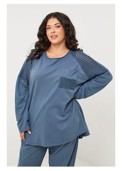 Curvy Lady Koszulka w kolorze niebieskim ze sklepu Limango Polska w kategorii Bluzki damskie - zdjęcie 188437108