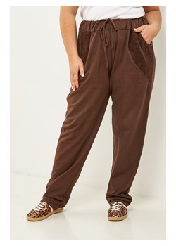 Curvy Lady Spodnie w kolorze brązowym ze sklepu Limango Polska w kategorii Spodnie damskie - zdjęcie 188437168