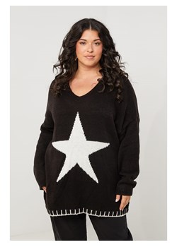 Curvy Lady Sweter w kolorze czarnym ze sklepu Limango Polska w kategorii Swetry damskie - zdjęcie 188437457