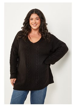 Curvy Lady Sweter w kolorze czarnym ze sklepu Limango Polska w kategorii Swetry damskie - zdjęcie 188437477