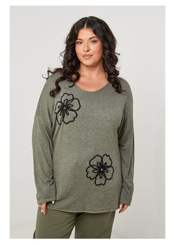 Curvy Lady Koszulka w kolorze khaki ze sklepu Limango Polska w kategorii Bluzki damskie - zdjęcie 188437717