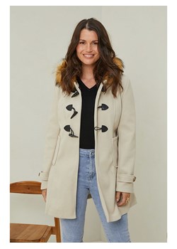 Curvy Lady Płaszcz przejściowy w kolorze beżowym ze sklepu Limango Polska w kategorii Płaszcze damskie - zdjęcie 188437757