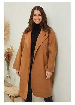 Curvy Lady Płaszcz przejściowy w kolorze karmelowym ze sklepu Limango Polska w kategorii Płaszcze damskie - zdjęcie 188437817