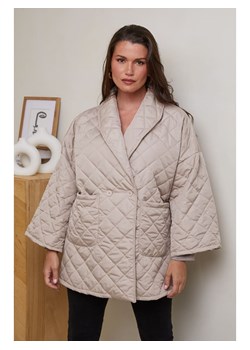 Curvy Lady Kurtka pikowana w kolorze beżowym ze sklepu Limango Polska w kategorii Kurtki damskie - zdjęcie 188437847