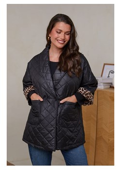 Curvy Lady Kurtka pikowana w kolorze czarnym ze sklepu Limango Polska w kategorii Kurtki damskie - zdjęcie 188437857