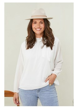 Curvy Lady Bluzka w kolorze białym ze sklepu Limango Polska w kategorii Bluzki damskie - zdjęcie 188437878