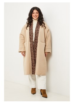 Curvy Lady Płaszcz przejściowy w kolorze beżowym ze sklepu Limango Polska w kategorii Płaszcze damskie - zdjęcie 188437937