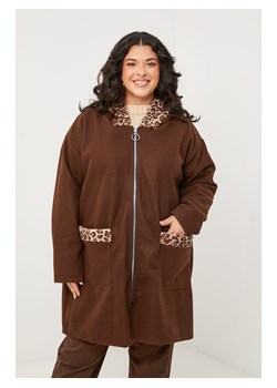 Curvy Lady Płaszcz przejściowy w kolorze brązowym ze sklepu Limango Polska w kategorii Płaszcze damskie - zdjęcie 188437996