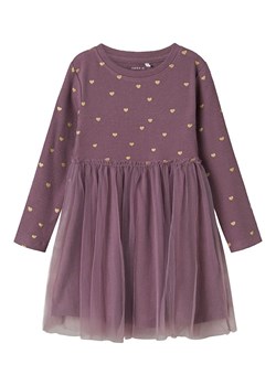 name it Sukienka w kolorze szaroróżowym ze sklepu Limango Polska w kategorii Sukienki dziewczęce - zdjęcie 188438019