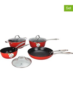 Laguiole 9-częściowy zestaw "Airlron" w kolorze czerwonym ze sklepu Limango Polska w kategorii Garnki - zdjęcie 188440677