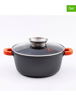 Laguiole 2-częściowy zestaw "Greblon" w kolorze szarym - 4,3 l ze sklepu Limango Polska w kategorii Garnki - zdjęcie 188440778