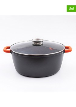 Laguiole 2-częściowy zestaw "Greblon" w kolorze szarym - 19,6 l ze sklepu Limango Polska w kategorii Garnki - zdjęcie 188440796