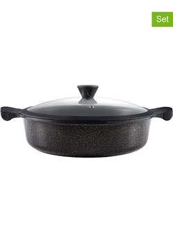 Laguiole 2-częściowy zestaw ''Cappuccino'' w kolorze ciemnoszarym - Ø 32 cm ze sklepu Limango Polska w kategorii Garnki - zdjęcie 188440868