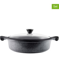 Laguiole 2-częściowy zestaw "Charbon" w kolorze szarym - Ø 28 cm ze sklepu Limango Polska w kategorii Garnki - zdjęcie 188440899