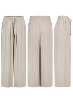Eight2Nine Spodnie w kolorze beżowym ze sklepu Limango Polska w kategorii Spodnie damskie - zdjęcie 188442578