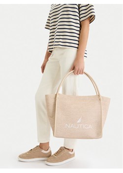 Nautica Torebka CEO-NTC-L-001-09 Beżowy ze sklepu MODIVO w kategorii Torby Shopper bag - zdjęcie 188443505