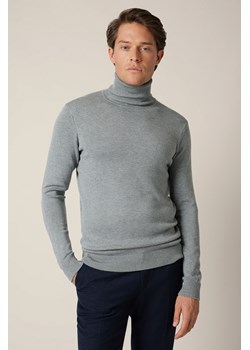 Golf Męski Szary z Wiskozą Sigmar ze sklepu Lancerto S.A. w kategorii Swetry męskie - zdjęcie 188443577