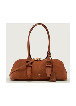 Pinko Torebka na ramię BOWLING BIG | zamsz ze sklepu Gomez Fashion Store w kategorii Torebki bagietki - zdjęcie 188443725