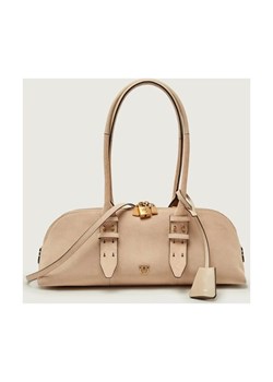 Pinko Torebka na ramię BOWLING BIG | zamsz ze sklepu Gomez Fashion Store w kategorii Torebki bagietki - zdjęcie 188443726