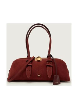 Pinko Torebka na ramię BOWLING BIG | zamsz ze sklepu Gomez Fashion Store w kategorii Torebki bagietki - zdjęcie 188443728