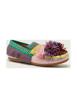 Kurt Geiger Mokasyny POM POM | zamsz ze sklepu Gomez Fashion Store w kategorii Mokasyny damskie - zdjęcie 188443729