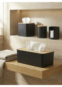 Sinsay - Pudełko na chusteczki - czarny ze sklepu Sinsay w kategorii Pudełka i pojemniki - zdjęcie 188446019