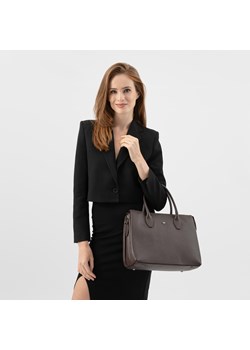 Wojas Brązowa Skórzana Torebka Damska Typu Kuferek ze sklepu Wojas w kategorii Kuferki - zdjęcie 188446146