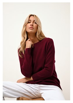 Just Cashmere Kaszmirowy sweter "Rebecca" w kolorze czerwonym ze sklepu Limango Polska w kategorii Swetry damskie - zdjęcie 188446549