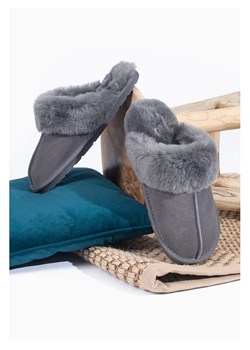 Gooce Wełniane kapcie "Emerson" w kolorze szarym ze sklepu Limango Polska w kategorii Kapcie męskie - zdjęcie 188446969