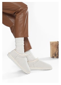 Gooce Skórzane botki zimowe "Jackie" w kolorze białym ze sklepu Limango Polska w kategorii Śniegowce damskie - zdjęcie 188447019