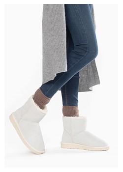 Gooce Skórzane botki zimowe "Thimble" w kolorze białym ze sklepu Limango Polska w kategorii Śniegowce damskie - zdjęcie 188447038