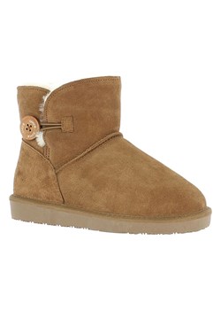 Gooce Skórzane botki zimowe "Crestone" w kolorze jasnobrązowym ze sklepu Limango Polska w kategorii Śniegowce damskie - zdjęcie 188447149