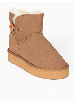 Gooce Skórzane botki zimowe "Crestone" w kolorze jasnobrązowym ze sklepu Limango Polska w kategorii Śniegowce damskie - zdjęcie 188447557