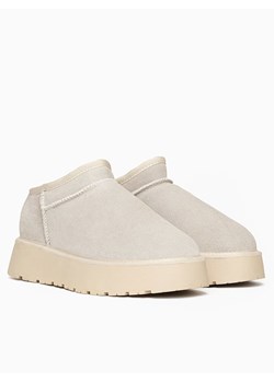 Gooce Skórzane botki zimowe "Jackie" w kolorze kremowym ze sklepu Limango Polska w kategorii Śniegowce damskie - zdjęcie 188447735