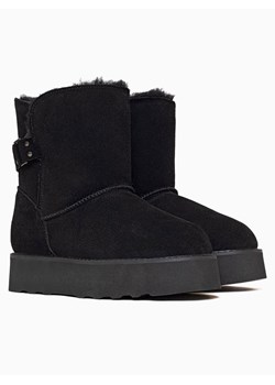 Gooce Skórzane botki zimowe "Colorado" w kolorze czarnym ze sklepu Limango Polska w kategorii Śniegowce damskie - zdjęcie 188447985
