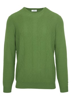 Malo Optimum Kaszmirowy sweter w kolorze zielonym ze sklepu Limango Polska w kategorii Swetry męskie - zdjęcie 188448409